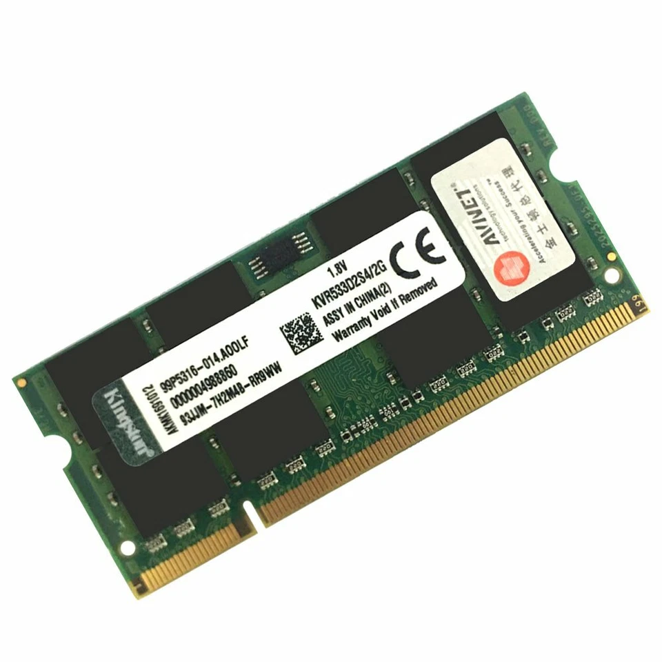 2GB DDR2 533MHz KVR533D2S4/2G 1.8V PC2-4200S Laptop SODIMM RAM For Kingston BT - Image 3 of 4