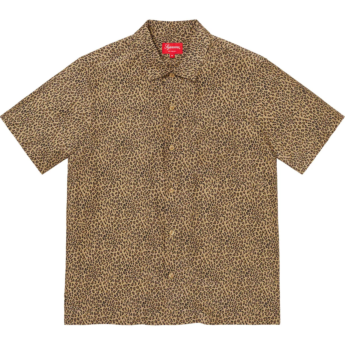 Supreme Short Sleeve Regular Fit Casual Button-Down Shirts for Men