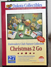 Dakota Collectibles Embroidery CD Christmas 2 Go Appliqu s 27 Designs 4x4 Field