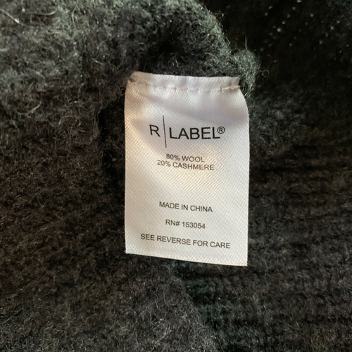 The Reset R Label Sweater Womens Small Charcoal 80/20 Wool Cashmere Dolman - Picture 5 of 9