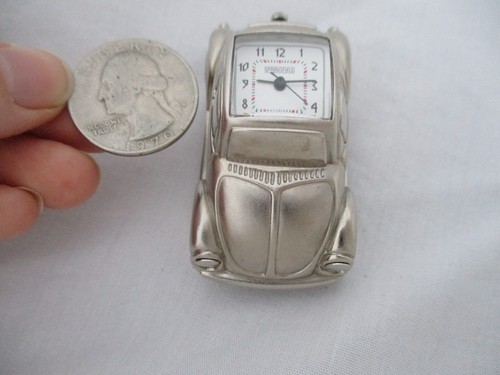 Springfield Unisex Silver Toned Car Miniature Clock - Picture 4 of 12