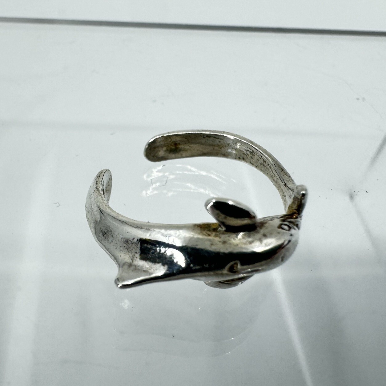 Sterling Silver Dolphin Wraparound Split Band Toe… - image 5