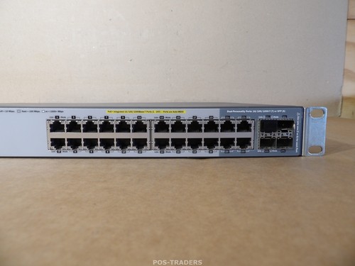 Commutateur Gigabit Ethernet 24 ports HP ProCurve 2920-24G PoE+ J9727A + RACK... - Photo 3/8