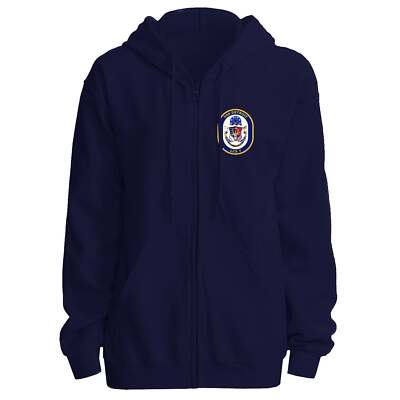 LCS-7 USS Detroit Navy Full-zip Hoodie