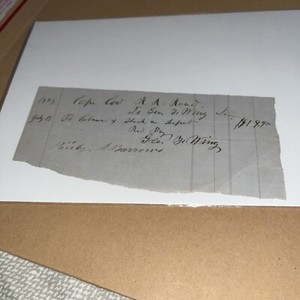 Antique 1889 Letter Cape Cod Railroad RR to George Franklin Wing Rail Road Depot