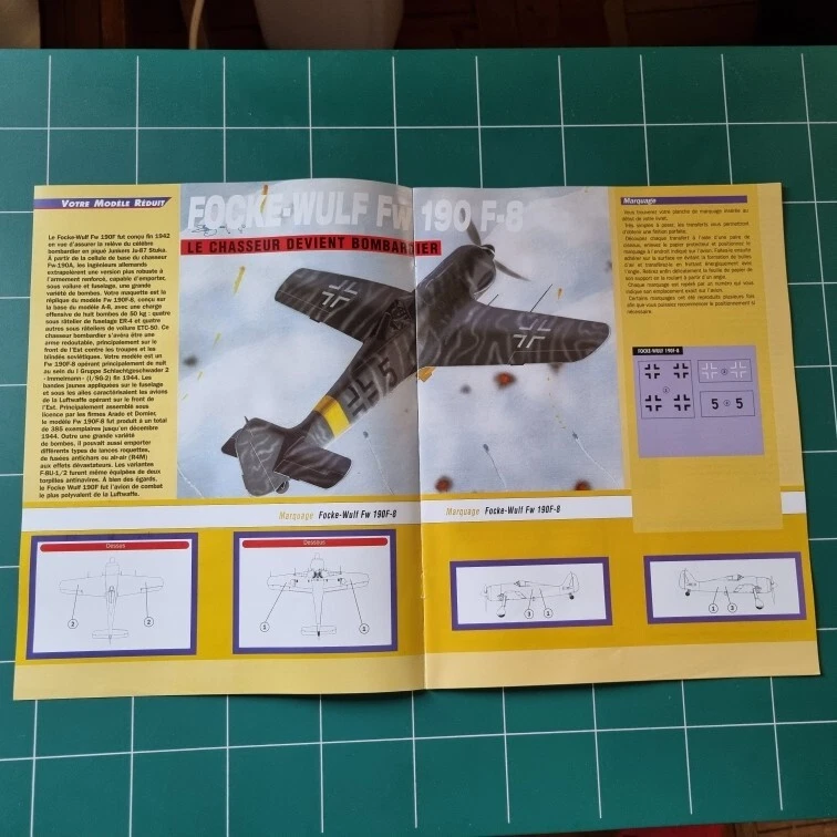 COLLECTION AVIONS DE COMBAT - Ed. ATLAS / N° 21 /Fw 190 F-8 ech. 1:100 - Photo 4/4