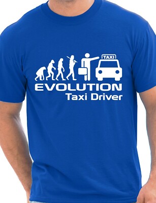 T-Shirt Evolution Of A Taxi Driver Job Arbeit Unisex Größe S-XXL