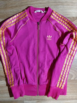 pink adidas tracksuit top
