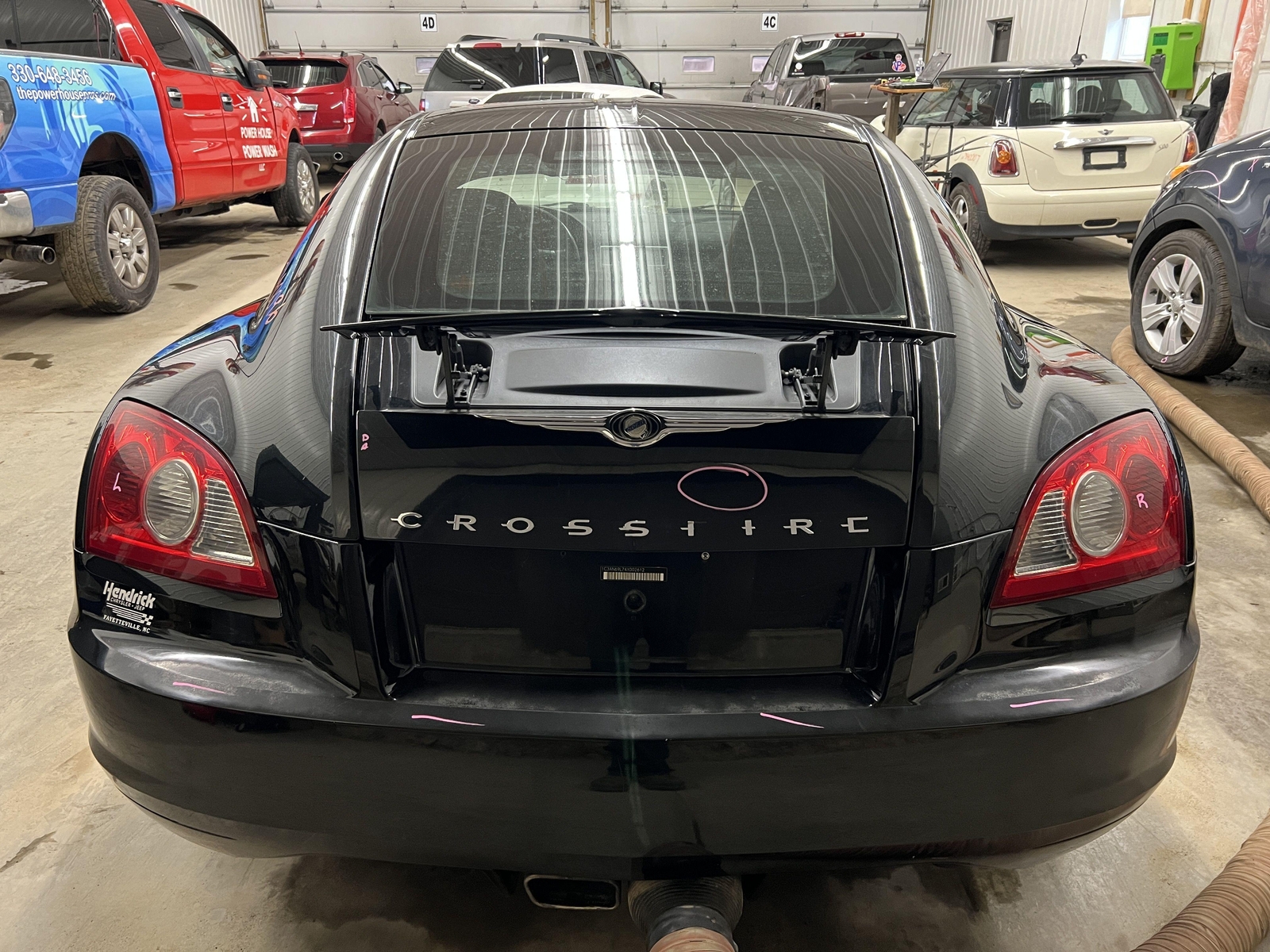 04-08 CHRYSLER CROSSFIRE REAR HATCH TRUNK DECKLID LIFT GATE BLACK PAINT ...