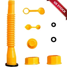 Replacement Gas Can Spout Nozzle Vent Kit for Plastic Gas Cans Old Style Cap