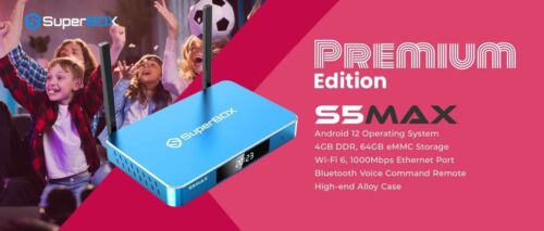 Superbox S5 Max with New improved Voice Remote LIMITED QUANTITY At this price!!!