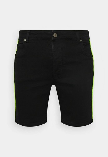 Brave Soul Denim Shorts Mens Charcoal Wash Black Size Medium M - Picture 5 of 5
