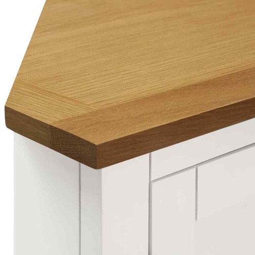 vidaXL Corner Cabinet 80x33.5x78 cm Solid Oak Wood - Picture 6 of 9