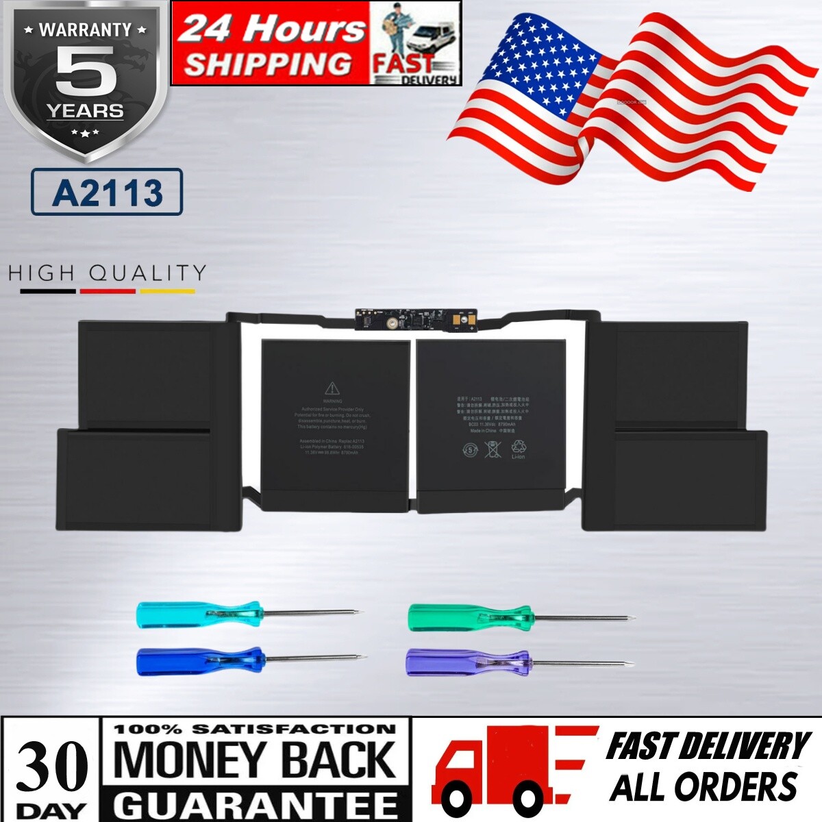 A2113 Battery for Apple MacBook Pro Retina 16