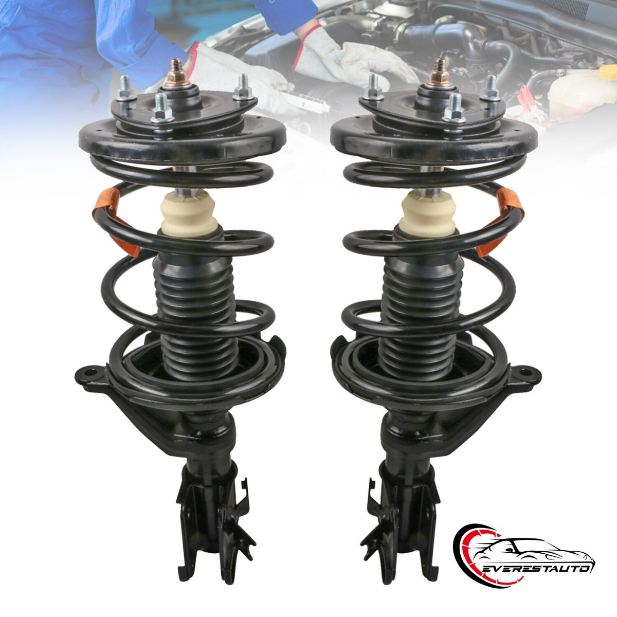 Autodayplus Front Strut Assembly Pair – 2001-2005 Honda Civic – Left + Right, OE Spec, W/ Mounting Hardware