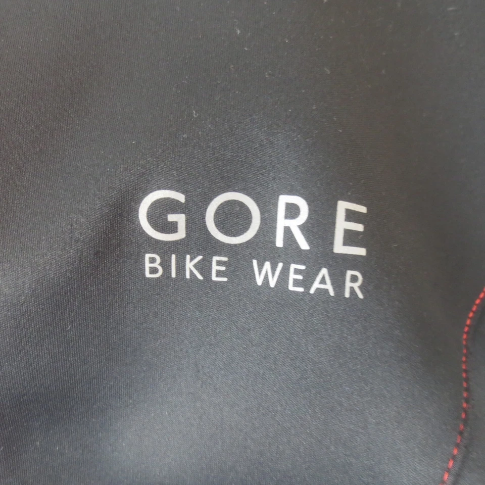 Chaqueta GORE Bike Wear Mujer Pequeña Negra Roja Cremallera Completa Windstopper Reflectante Foto 4 de 4