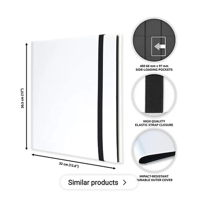 12 Pocket Master Set 480 Card Binder Elastic Trading Cards Folder Pokemon WHITE | eBay 12 Pocket Master Set 480 Card Binder Elastic Trading Cards Folder Pokemon WHITE | eBay