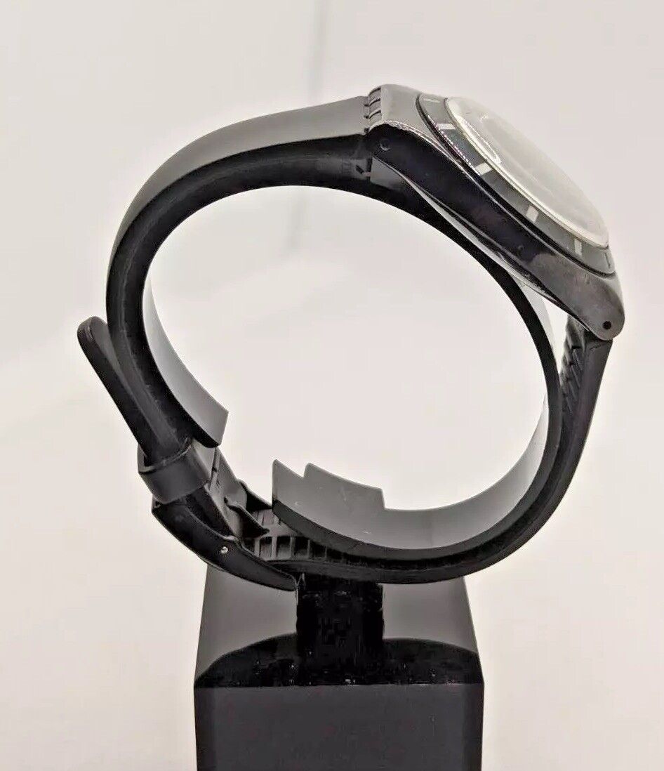 Swatch Irony Stainless Steel Quartz Watch Black Band Swiss Swatch Irony Stainless Steel Quartz Watch Black Band Swiss