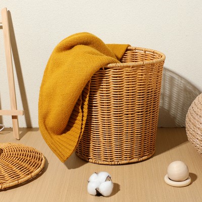 Hand- Multi-function Creative Nursery Storage Bins Home Bathroom Chocolate