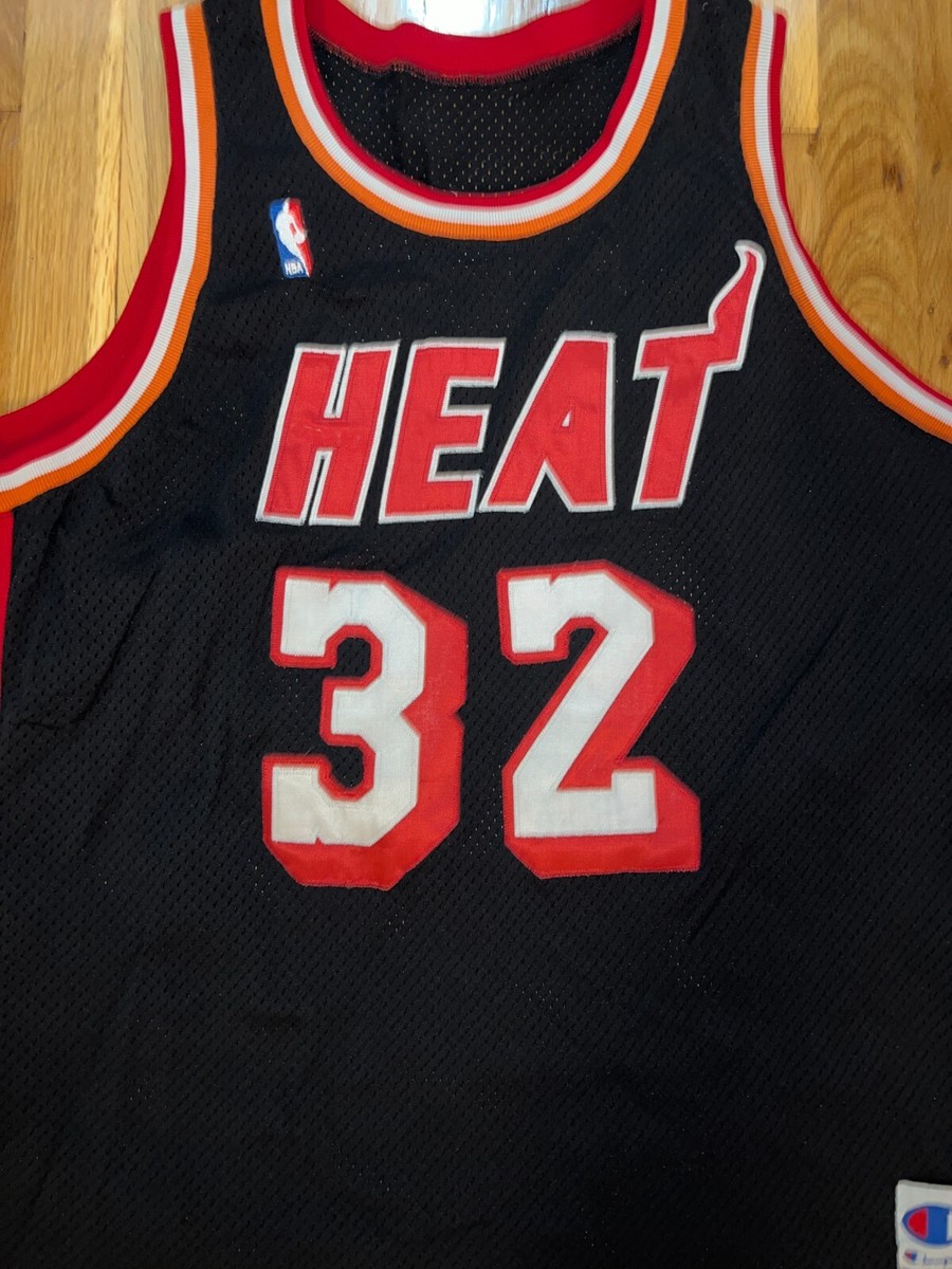HAROLD MINER Champion MIAMI HEAT Authentic Jersey 48 Mourning Wade