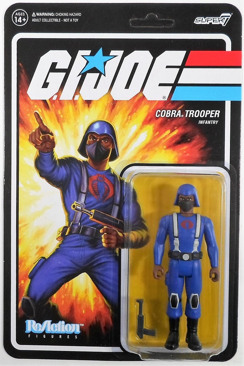 SUPER7 HASBRO 2021 GI JOE ReAction COBRA TROOPER H-BACK BROWN 3.75