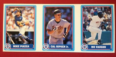 1993 US DOT / LITTLE LEAGUE BASEBALL PROMO STRIP ~ PIAZZA / RIPKEN JR / VAUGHN 
