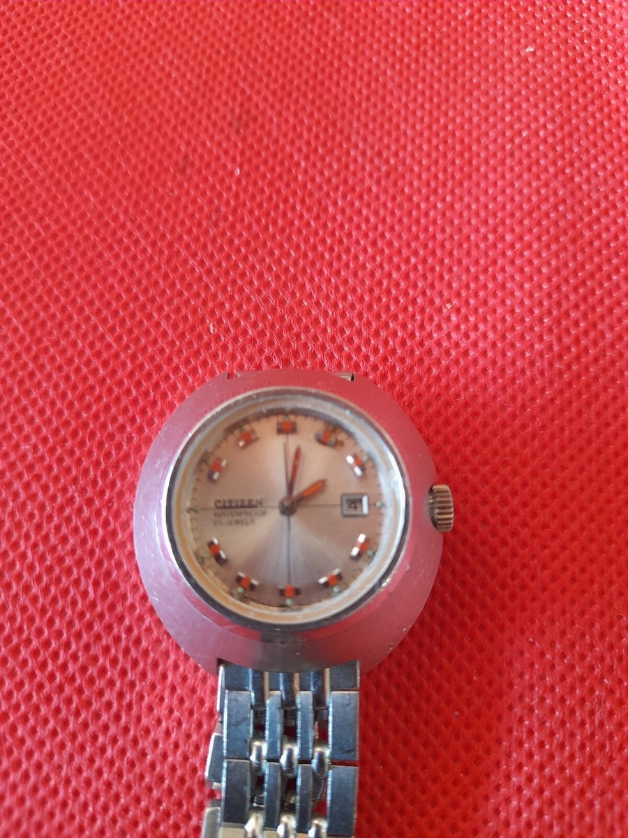 RARE VINTAGE CITIZEN UFO GN-3-S 25j DATE WIND-UP LADIES Watch