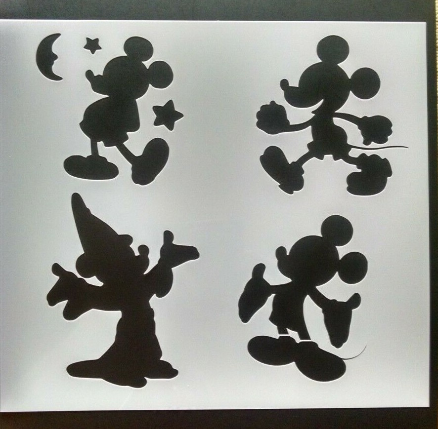 Stencils N Stuff MICKEY MOUSE Assortment Stencil Template Paint 11.5 stencils-n-stuff-mickey-mouse-assortment-stencil-template-paint-11-5-x-10-5-ebay