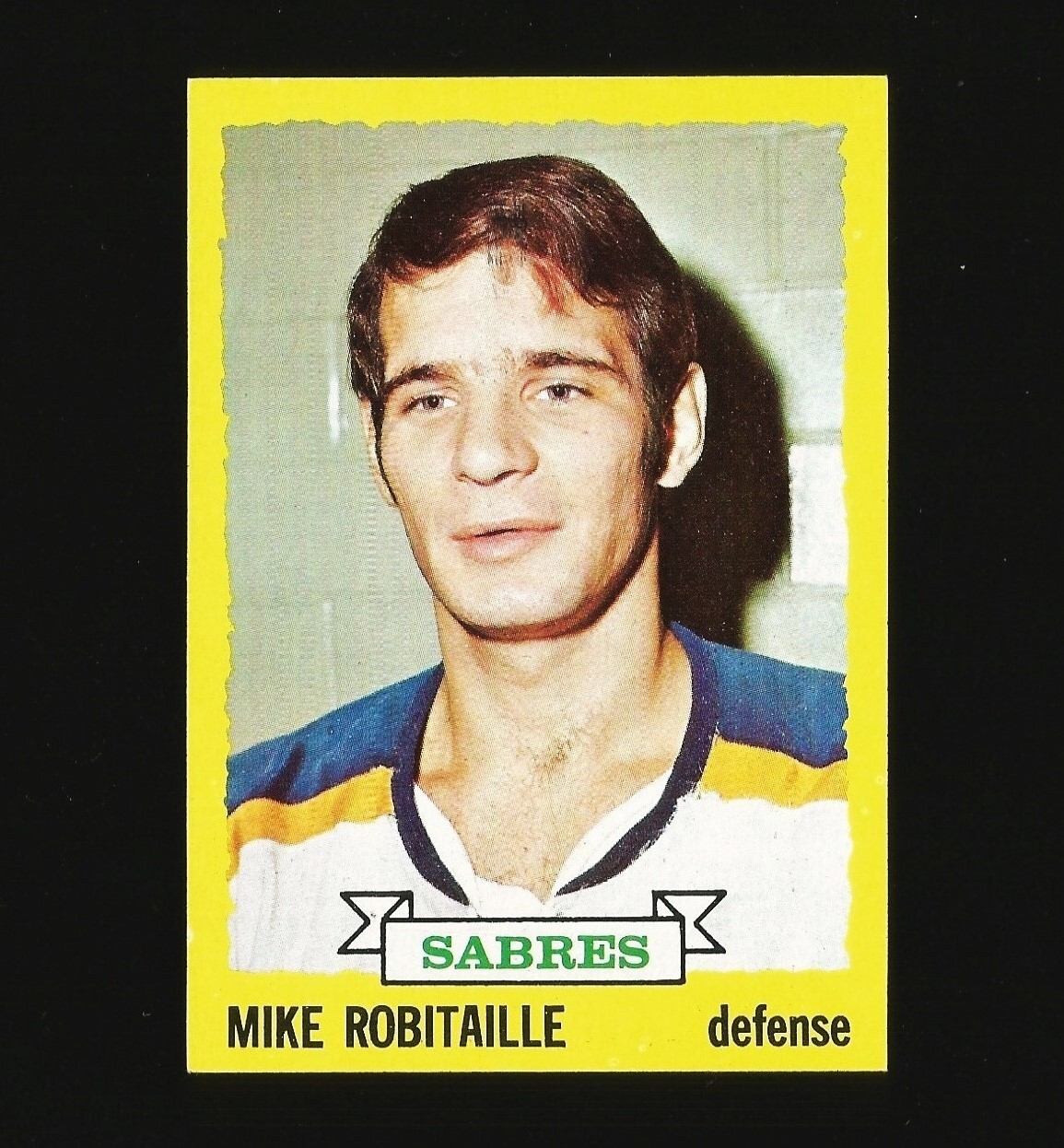 1973-74 Topps Hockey Card Number 121 Mike Robitaille Buffalo Sabres #121