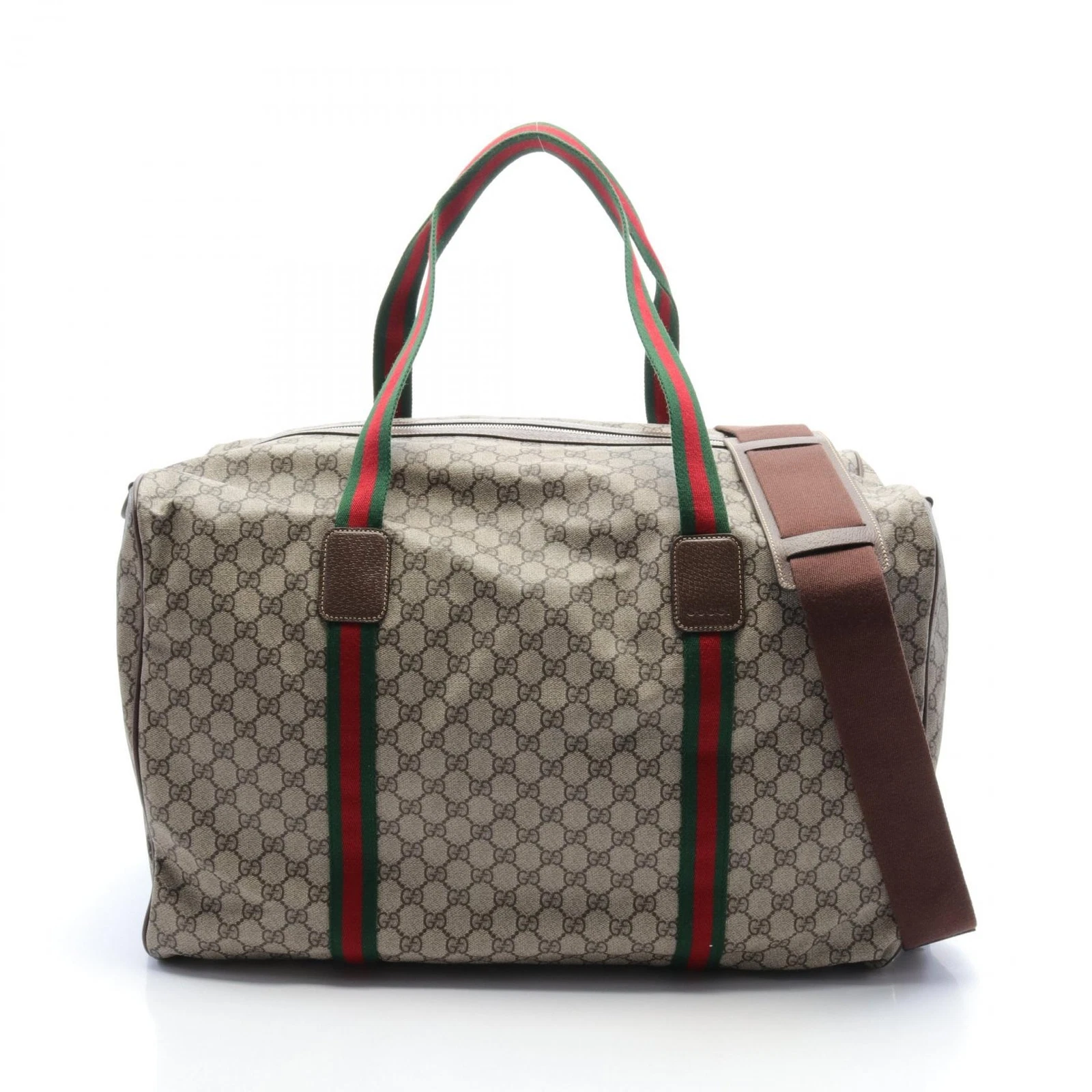 GUCCI grand sac de sport bandoulière GG Supreme Sherry Line Boston 760152FACK79768