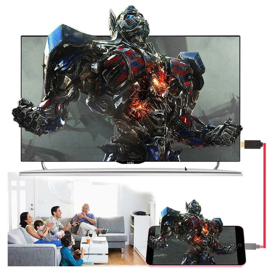 Cable MHL Cable Adaptador MHL Micro USB a HDMI Cable Compatible 1080P HDTV 5Pin F - Imagen 4 de 4