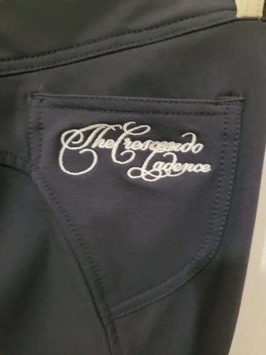 CRESCENDO CADENCE WOMEN'S SILICONE KNEE PATCH BREECHES Navy/Clay (26 US), - Picture 4 of 7