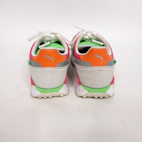Puma Future Rider Shoes Sneakers Boys Size 7C YOUTH Gray Orange Pink Green - Picture 5 of 10