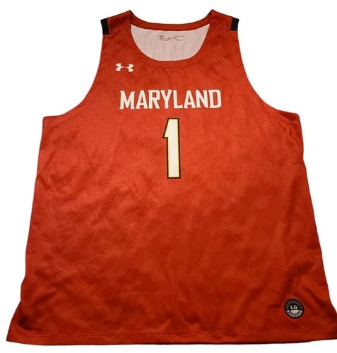 University Of Maryland Terrapins Large Heatgear Under Armour Basketball Trikot