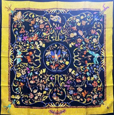 Hermès 90 Carre Large Scarf PIERRES D' ORIENT ET D' OCCIDENT box