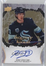 2021 Ice Exquisite Collection Rookie Signatures Gold /25 Kole Lind #R-KL Auto RC