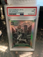 2025 Donruss Optic Joe Namath Downtown Legends PSA 9