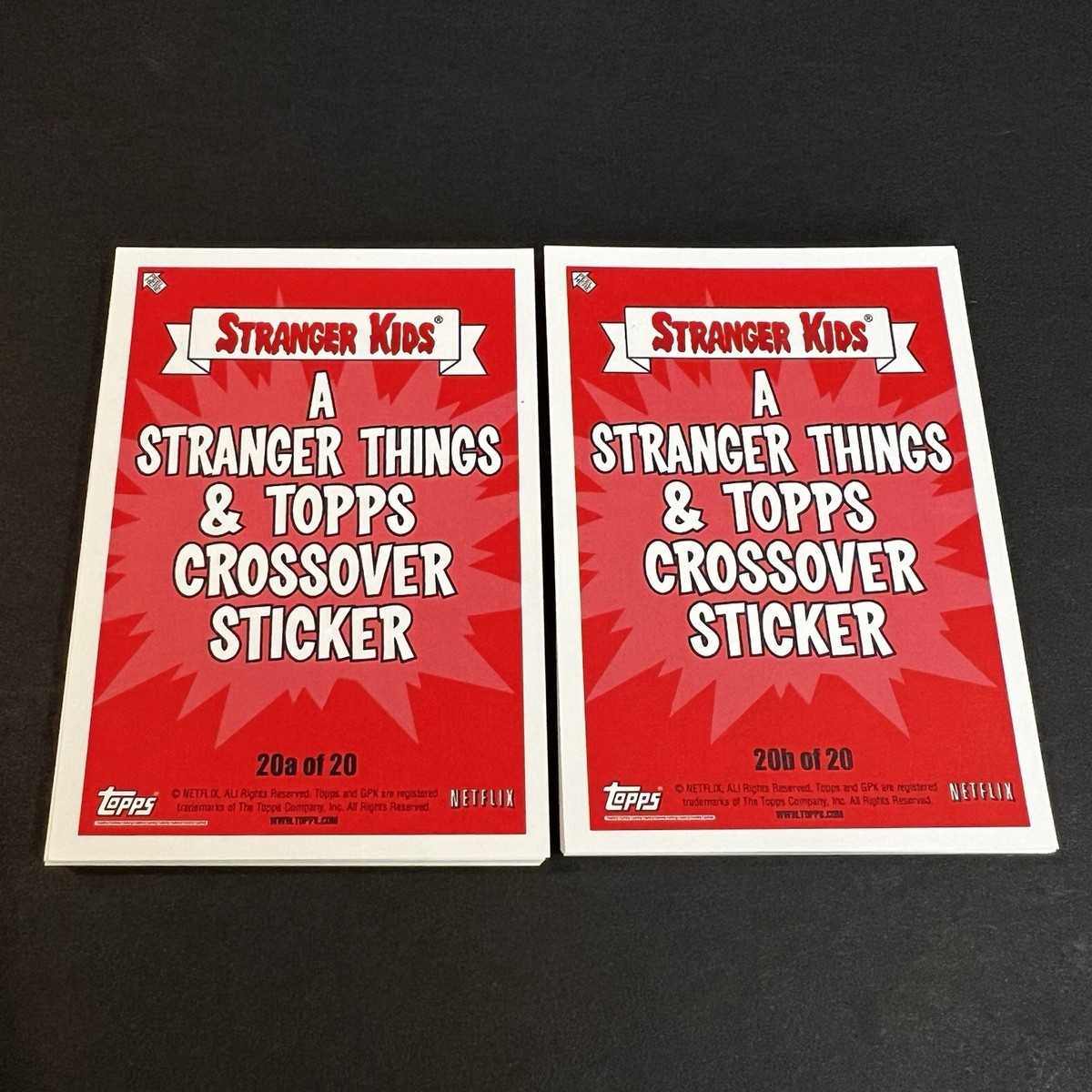 2018 Garbage Pail Kids A Stranger Things Complete 40 Card Set Rare