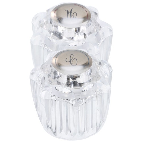 2pcs Universal Faucet Handle Replacement Plastic Hot and Knobs for Ba - Picture 6 of 10