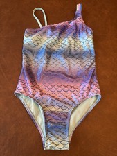 Breaking Waves Swim Suit Bathing Girls One Piece Mermaid Size 12