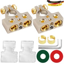 2x KFZ Batterieklemme Terminal Polklemmen Verteiler AWG Pluspol Batterie Auto.