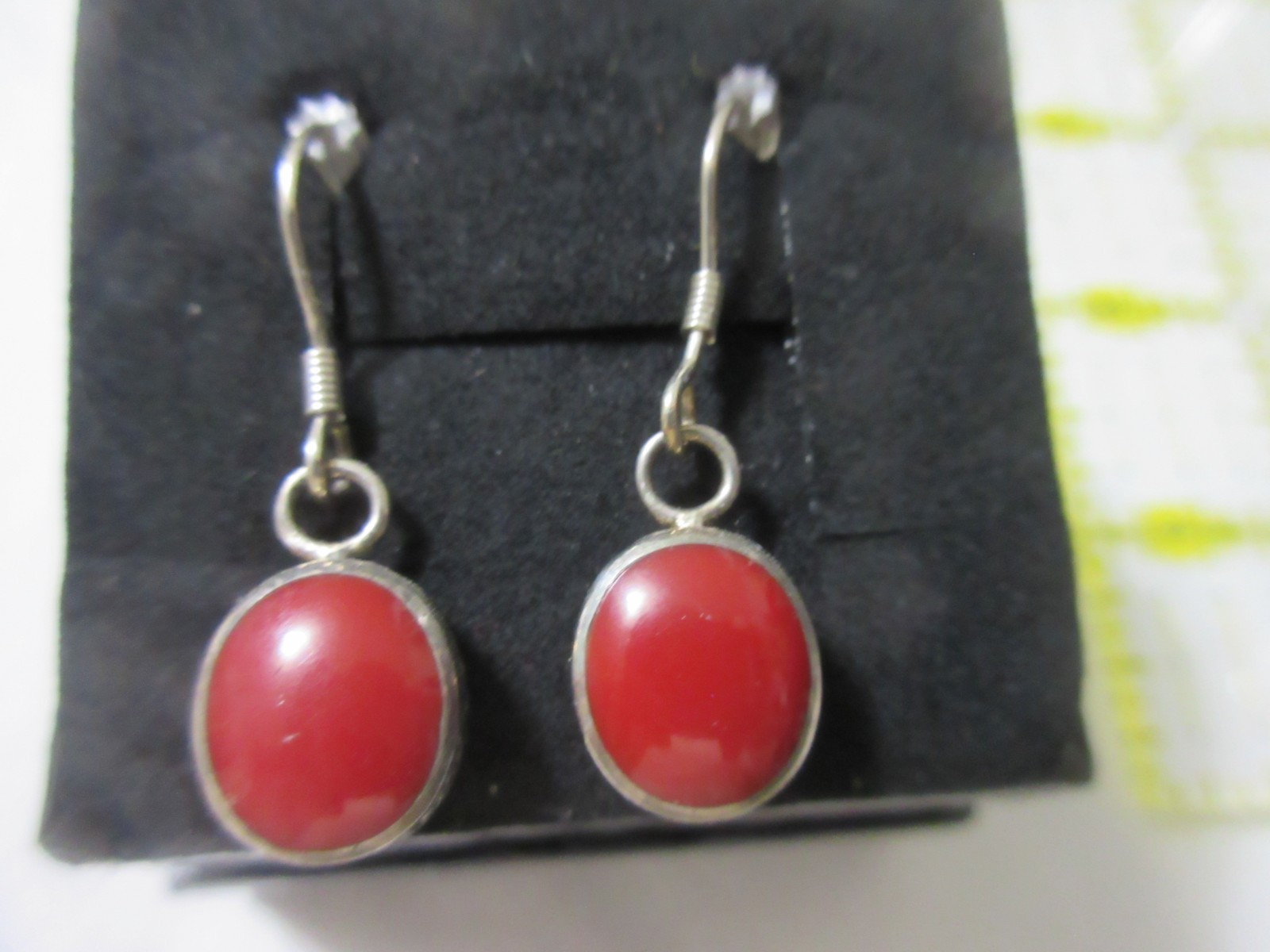 Vintage Sterling Carnelian Cabs Filigree Drops Dangles Pierced Earrings Hooks