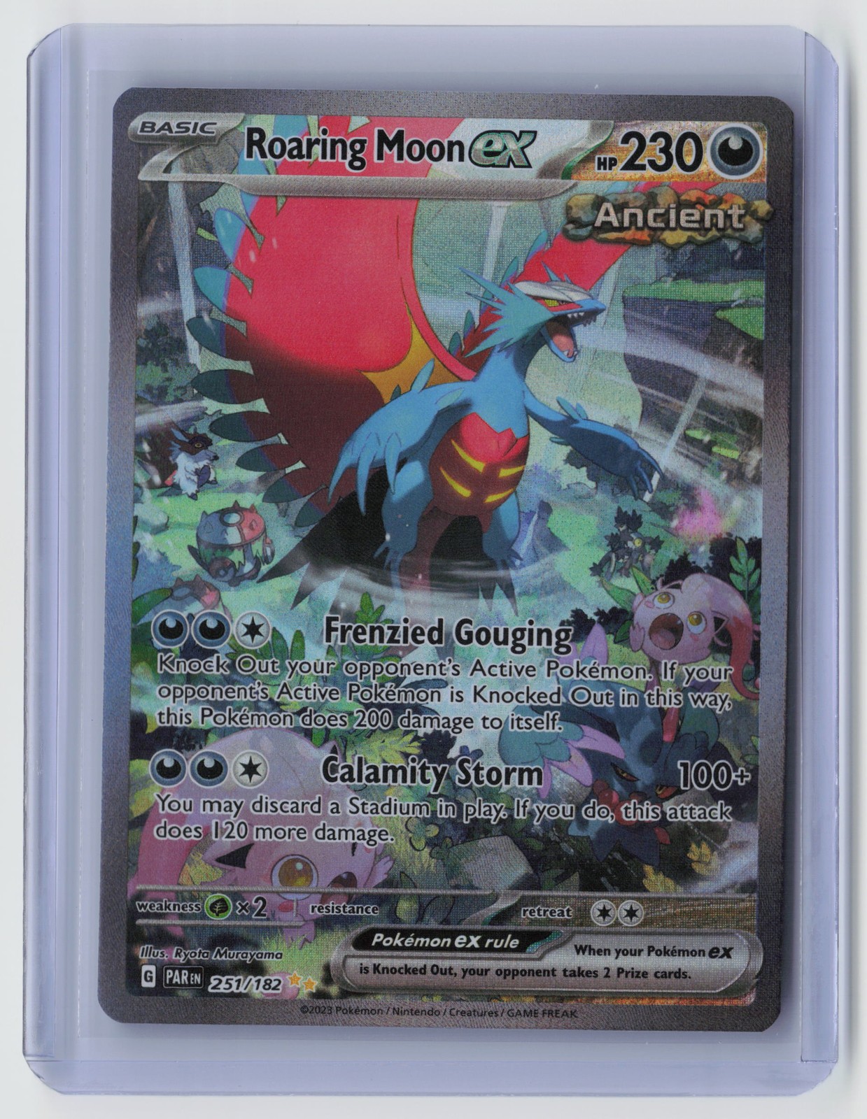Roaring Moon ex - Special Illustration Rare SV04: Paradox Rift 251/182 NM