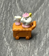 Disney La Bella y la Bestia Mrs. Potts Chip Tea Cart Mini Polly Pocket