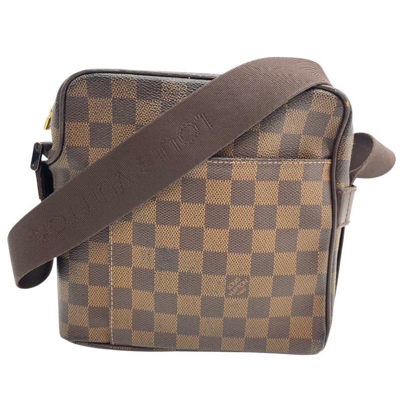LOUIS VUITTON Olaf PM N41442 Damier Canvas Men's Shoulder Bag in Brown