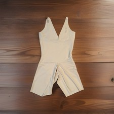 Leonisa Undetectable Step-in Mid-Thigh Body Shaper Beige Size XL Style 018483