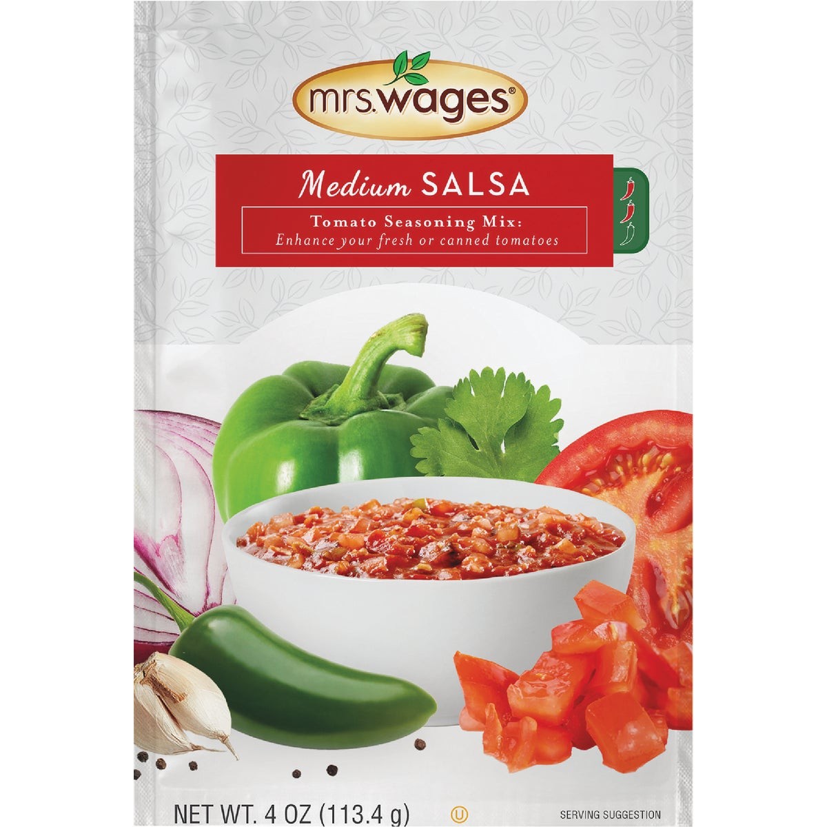Mrs. Wages 4 Oz. Medium Salsa Tomato Mix W536-J7425 Mrs. Wages W536-J7425