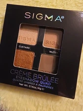 Sigma Beauty Limited Edition Crème Brûlée Eye Shadow Quad Palette BNIB Authentic