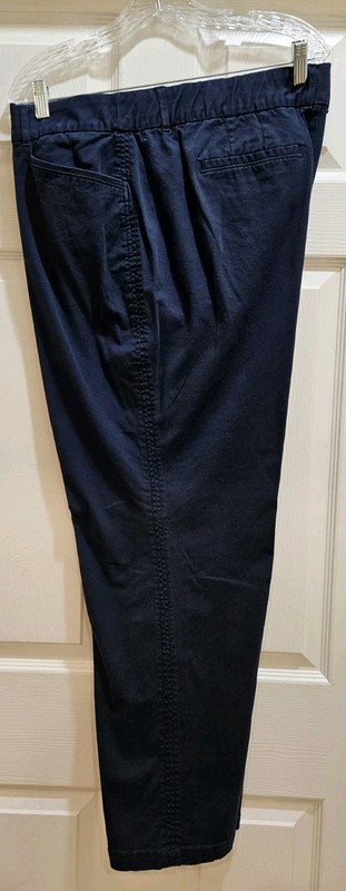 Women's 22W (2X),  Navy Blue Khaki Pants by C.J. Banks