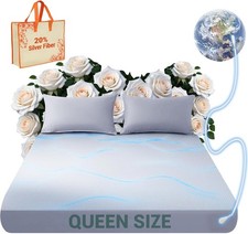 Grounding Sheets Queen, 80 Organic Cotton 20 Silver Fiber, Grounding Sheets